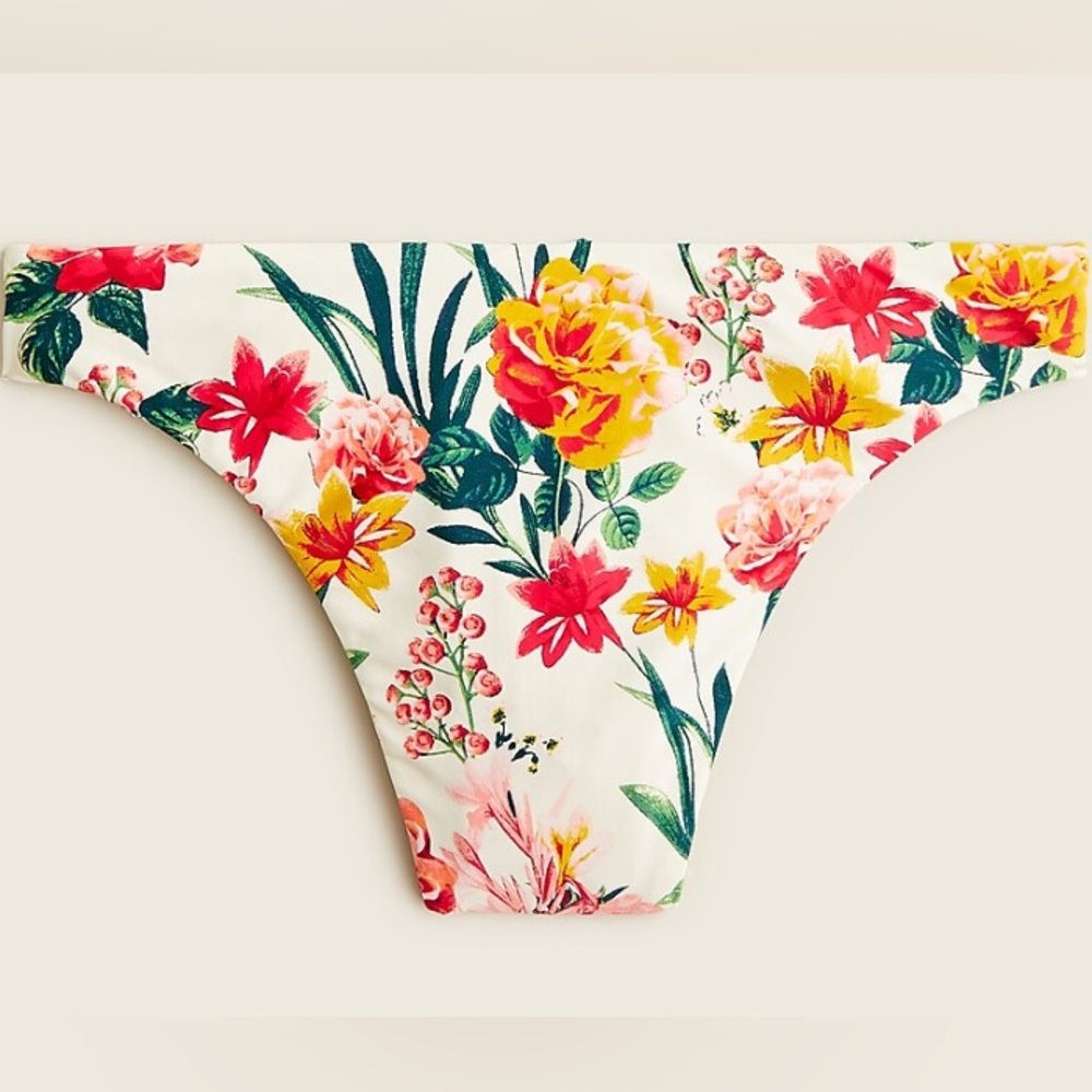 J Crew Knot Bandeau / High Leg Bottom / Sarong in Vintage Floral - Picture 2 of 12